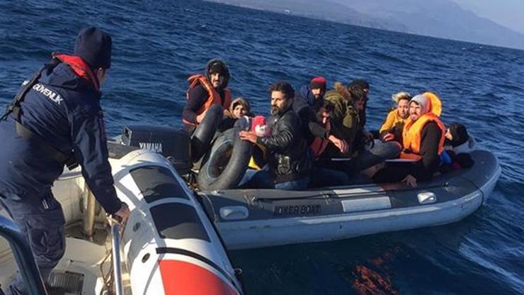 Balıkesirde 18 düzensiz göçmen yakalandı