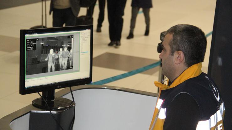 İstanbul Havalimanında Corona Virüs için termal kamera önlemi