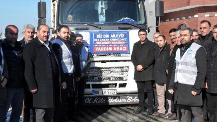 Edremit'ten Elazığ'a yardım