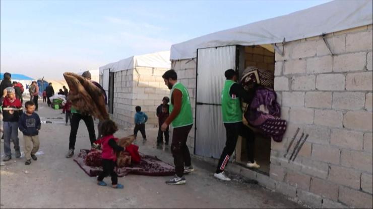 İHH İnsani Yardım Vakfı, İdlibde briket evler kurdu