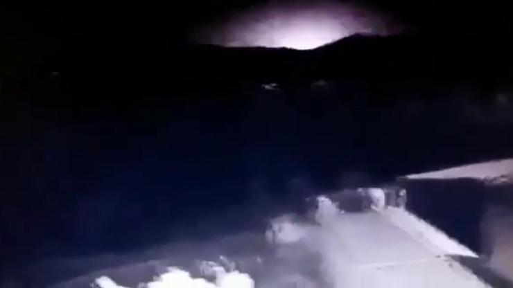 Elazığ depreminde korkutan ışık patlaması
