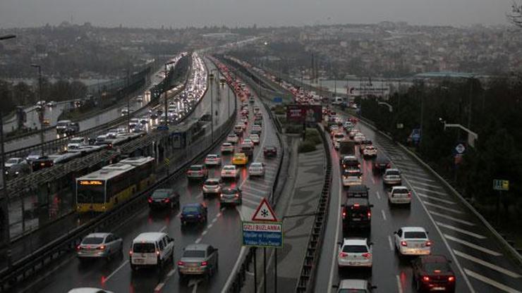 İstanbulda trafik yoğunluğu