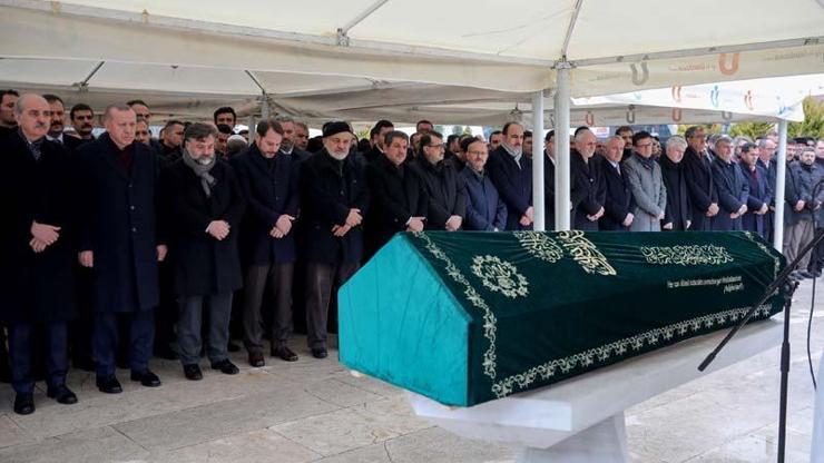 Cumhurbaşkanı Erdoğan cenaze törenine katıldı