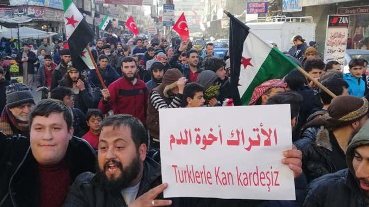 İdlibde Türkiyeye destek