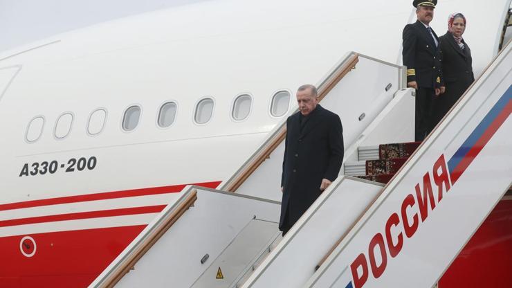 Cumhurbaşkanı Erdoğan, Rusyaya geldi