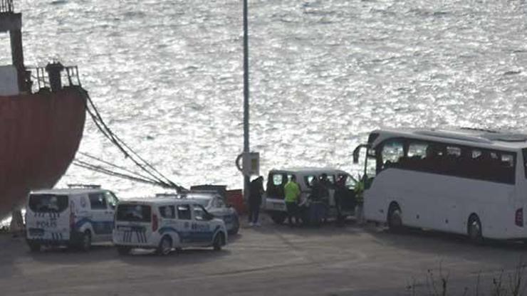 Haydarpaşada gemideki TIR şoförleri karantina yurduna alındı