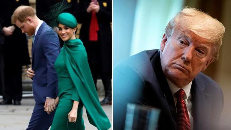 ABD Başkanı Trump, Harry ve Meghan çiftine seslendi: Duydum ki buraya gelmişsiniz