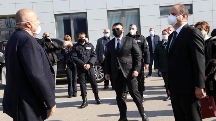 Edirne Valisi Canalp ile Bulgaristan Başbakanı Borisov tampon bölgede buluştu