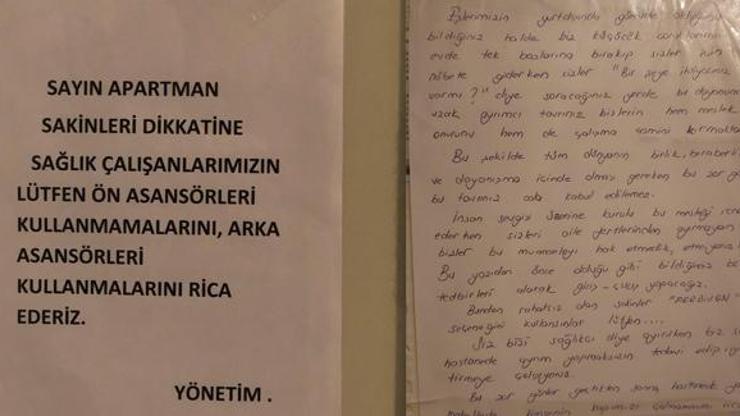 Sağlıkçılar için asılmıştı: Yanlış anlaşıldı, özür dileriz