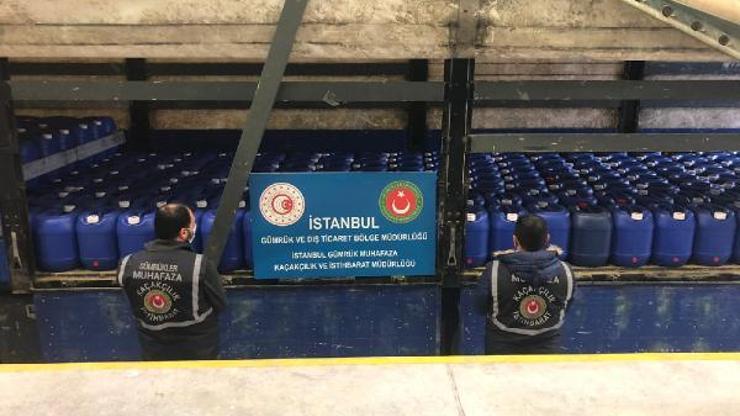 İstanbul ve Hatayda düzenlenen operasyonda 85 ton sülfürik asit ele geçirildi