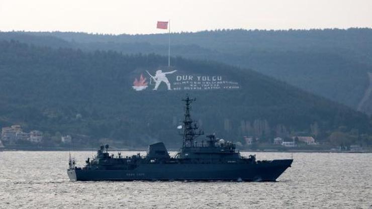 Rus keşif gemisi Ivan Khurs Çanakkale Boğazından geçti