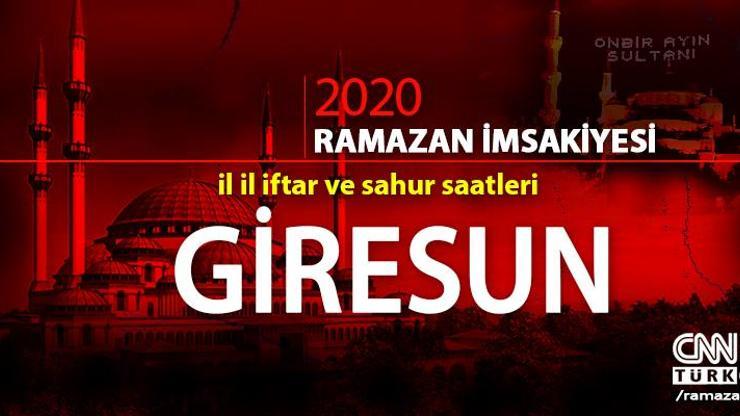 Giresun imsakiyesi 2020… Diyanet, Giresun iftar vakti ne zaman, akşam ezanı saat kaçta