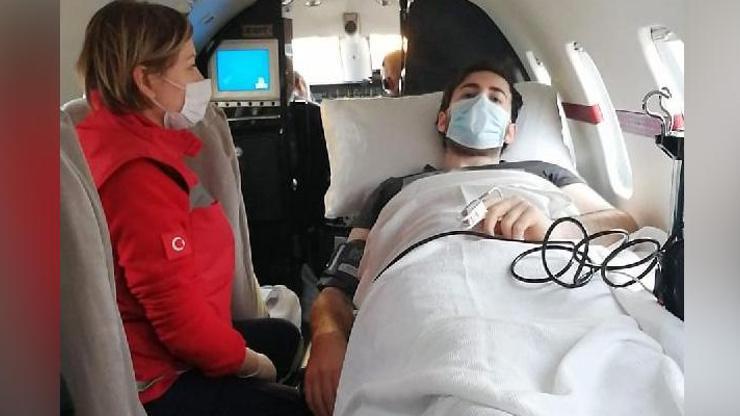 Rusyadaki Türk vatandaşı ambulans uçağa bindirildi