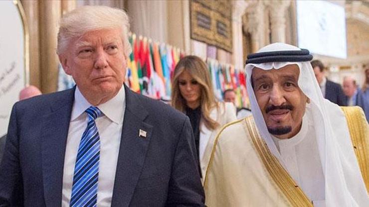 Trump ile Suudi Arabistan Kralı Selman ile görüştü