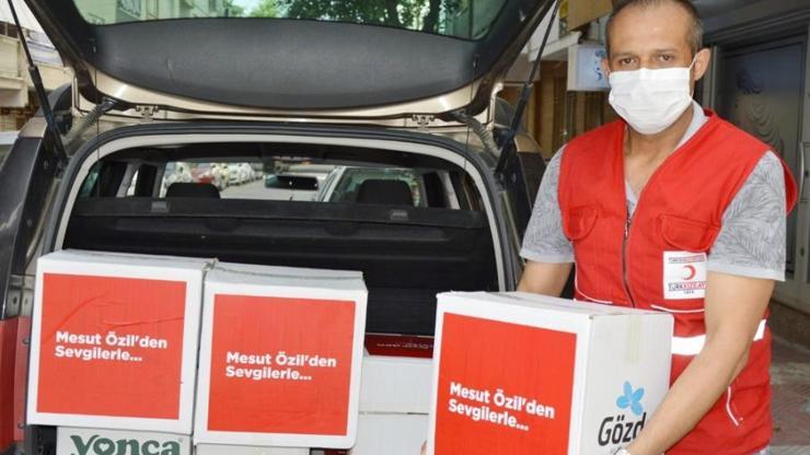 Mesut Özilden 280 aileye gıda kolisi desteği