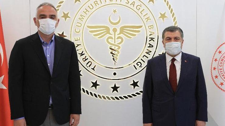 Kültür ve Turizm Bakanı Ersoy, Sağlık Bakanı Kocayı ziyaret etti