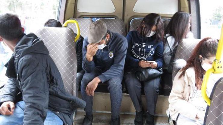 Fazla yolcu taşıyan minibüsler cezadan kaçamadı