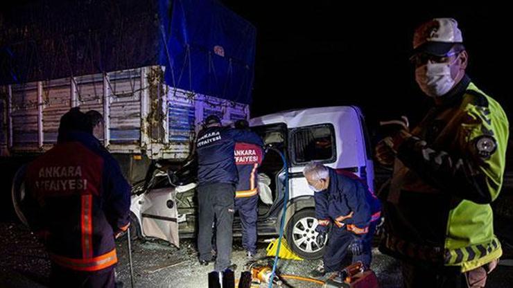 Başkentte gece saatlerinde feci kaza: Ölüler ve yaralı var