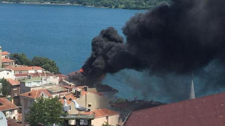 Son dakika İstanbul Sarıyerde yangın