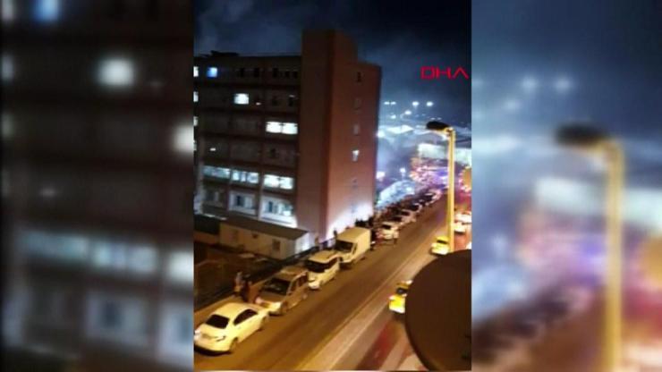 İstanbul Eğitim Araştırma Hastanesinde yangın | Video