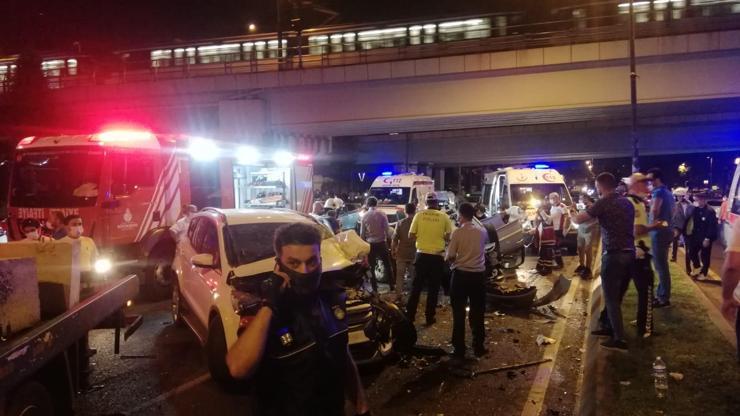 Ortalık savaş alanına döndü İstanbulda feci kaza