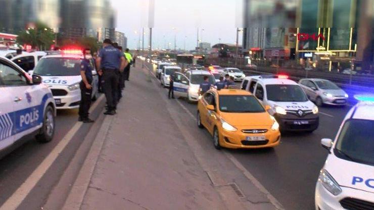 Taksicinin silah zoruyla kaçırıldığı iddia edildi: D-100 polis araçlarıyla doldu | Video
