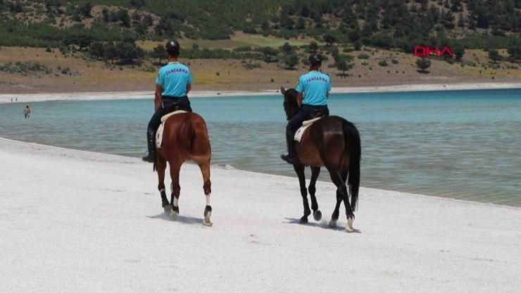 Salda Gölü atlı birliklere emanet | Video