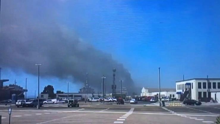 ABD’nin San Diego şehrinde askeri gemide yangın