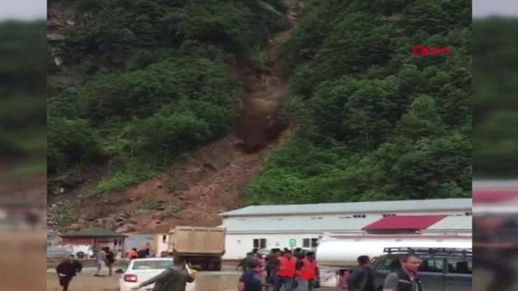 İşçilerin korku dolu anları kamerada | Video