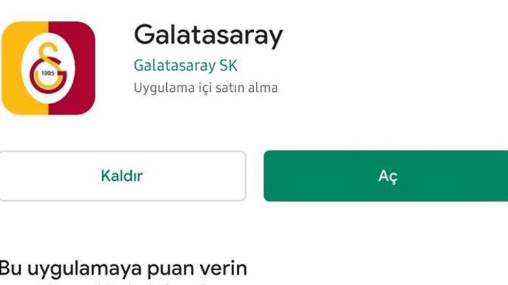 Galatasaraydan mobil uygulama