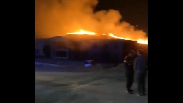 Ankarada, kereste fabrikasında korkutan yangın