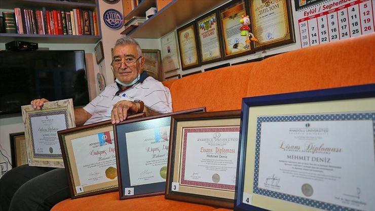 Son dakika: 80 yaşında 5. üniversite diplomasını aldı | Video