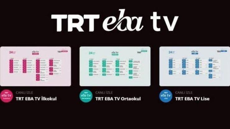 Canlı izle TRT EBA TV lise ders programı: 9. 10. 11. 12. sınıf eba tv lise ders saatleri izle