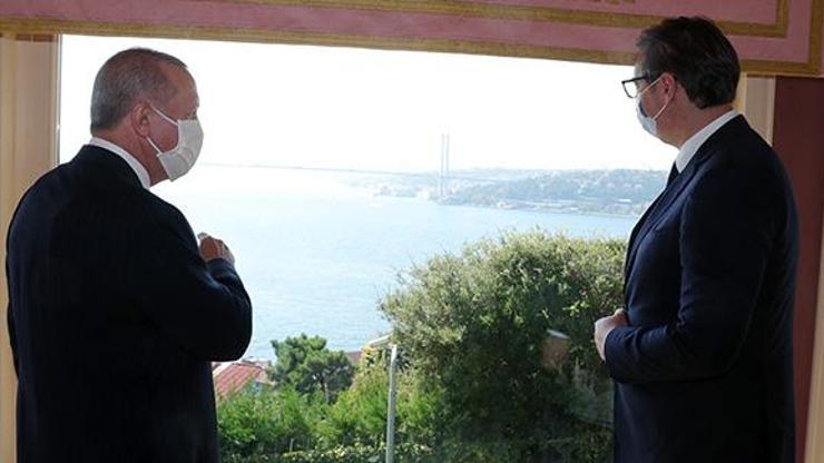 Cumhurbaşkanı Erdoğan, Sırbistan Cumhurbaşkanı Aleksandar Vucici kabul etti