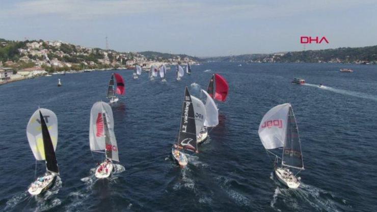 Yelkenli Tekneler İstanbul Boğazında kıyasıya yarıştı