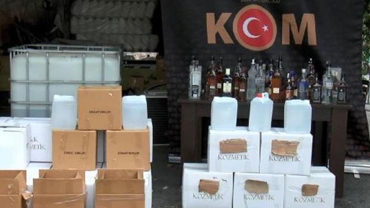İstanbulda 6 ton kaçak alkol ele geçirildi