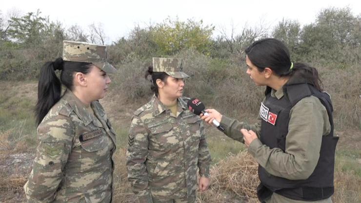 Azerbaycanın kadın askerleri CNN TÜRKe konuştu | Video