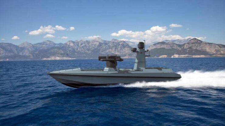 Türkiyenin ilk silahlı insansız deniz aracı tanıtıldı