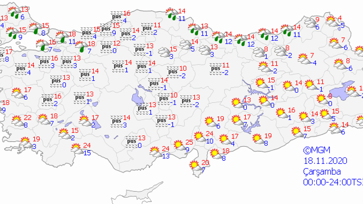 Bugün hava nasıl olacak 18 Kasım Çarşamba İstanbul, İzmir, Ankara hava durumu tahminleri