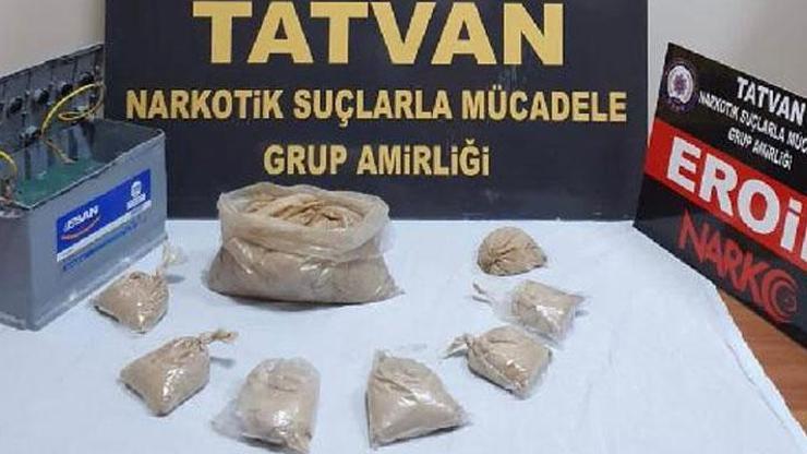 Tatvan’da 3 kilo 865 gram eroin ele geçirildi