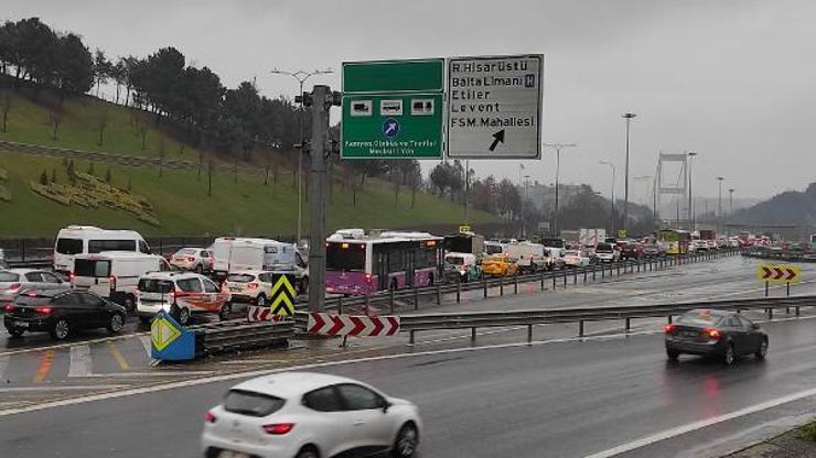 FSMde trafiği kilitleyen kaza