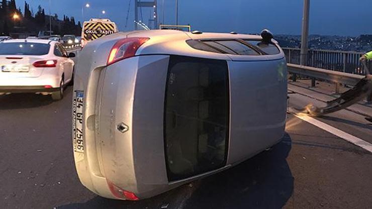 15 Temmuz Şehitler Köprüsünde trafik kazası