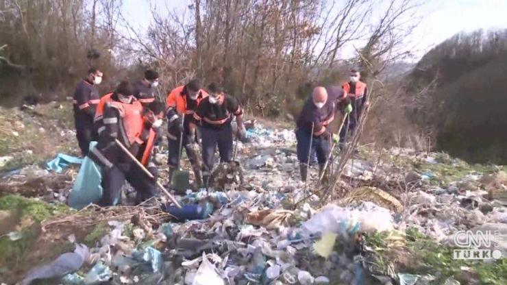 Yeşilin ortasında çöp dağı oluştu | Video