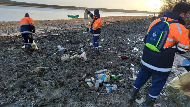 İstanbulda baraj havzalarından 40 ton atık çıktı