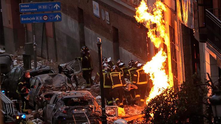 Madridde şiddetli patlama: 3 ölü | Video