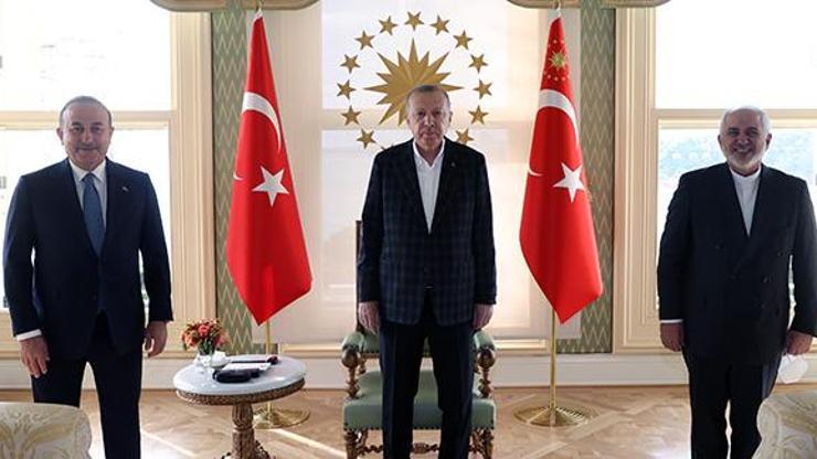 Cumhurbaşkanı Erdoğan, Zarifi kabul etti