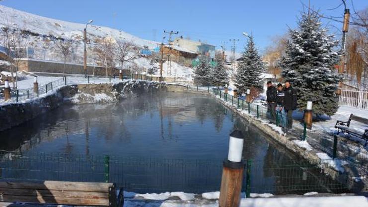 Erzurumdaki Balıklıgöl -30 derecede bile donmuyor