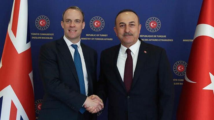 Son dakika... Dışişleri Bakanı Çavuşoğlu, İngiliz mevkidaşı Dominic Raab ile görüştü