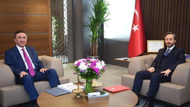 İletişim Başkanı Altun, Kırgızistanın Ankara Büyükelçisi Ömüraliyevi kabul etti