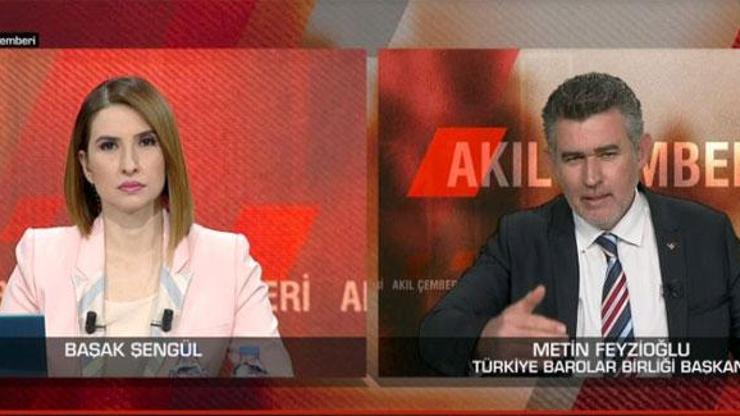 Son dakika haber: TBB Başkanı Feyzioğlu, CNN TÜRKte